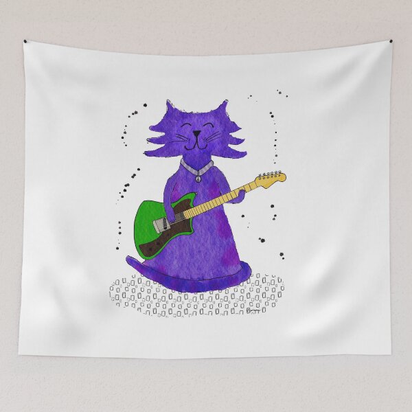 Item preview, Cool Cat Guitarist designed and sold by Lilmonsto.