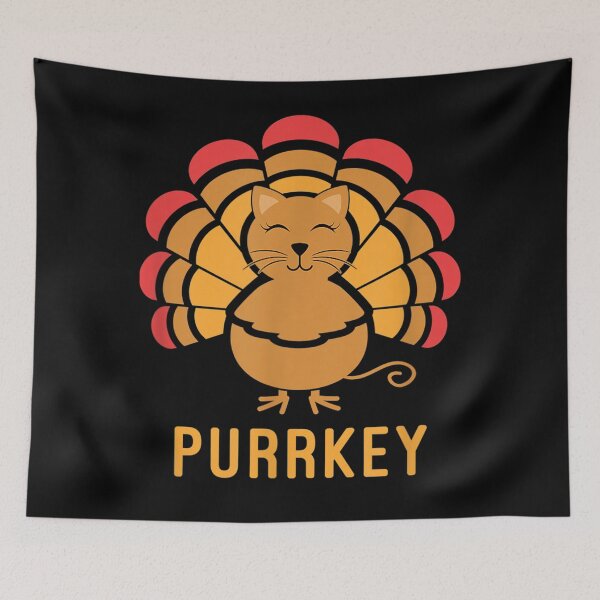 Item preview, Purrkey Turkey Cat Pun Funny Thanksgiving Cat Lover designed and sold by theresamorelli.