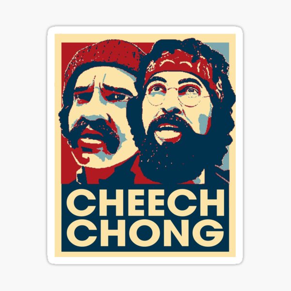 Graphic Cheechs Arts Chongs Films Characters Sticker