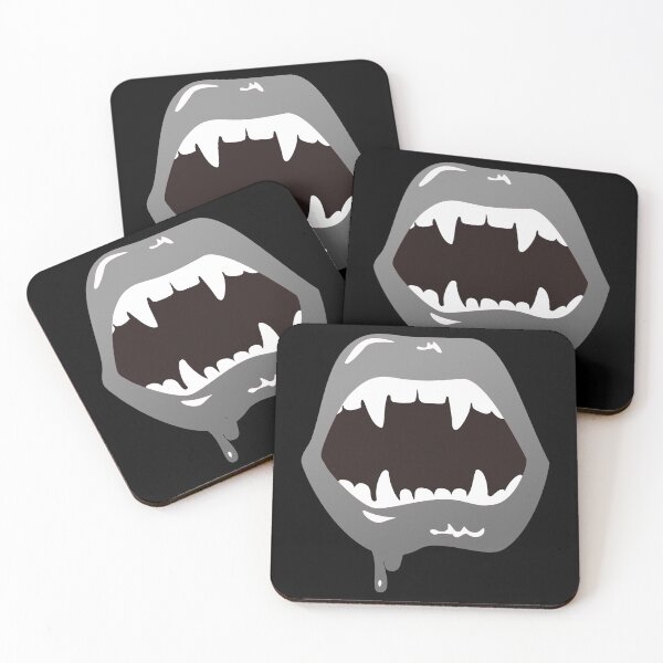 Item preview, Vampire Lips Vampire Teeth Vampire Bite Blood Kiss  designed and sold by MOP-tees.