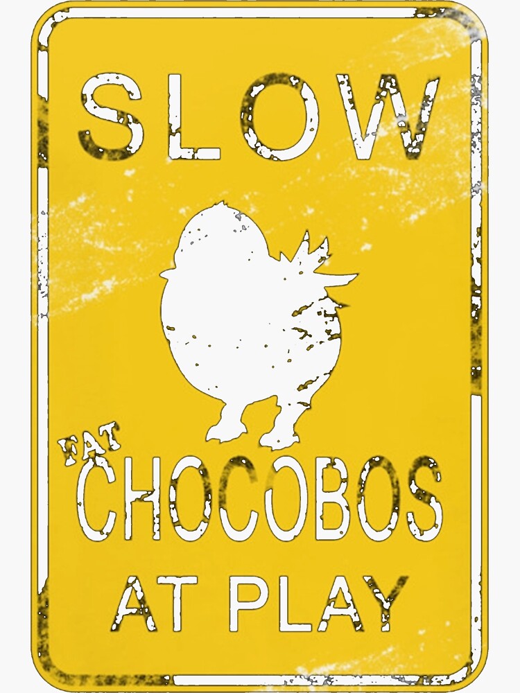 Chocobos Play Sticker For Sale By Barbarthomas Redbubble