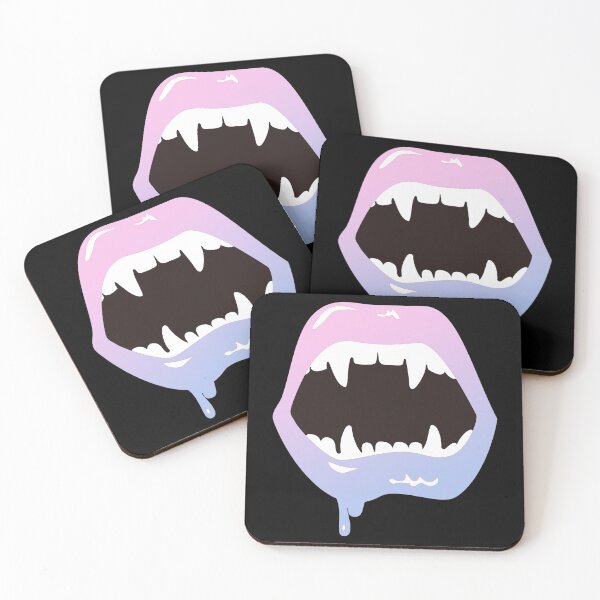 Item preview, Vampire Lips Vampire Teeth Vampire Bite Blood Kiss  designed and sold by MOP-tees.
