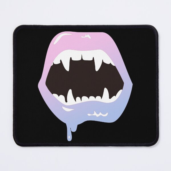 Item preview, Vampire Lips Vampire Teeth Vampire Bite Blood Kiss designed and sold by MOP-tees.