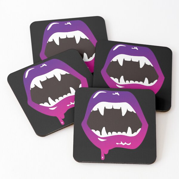 Item preview, Vampire Lips Vampire Teeth Vampire Bite Blood Kiss  designed and sold by MOP-tees.