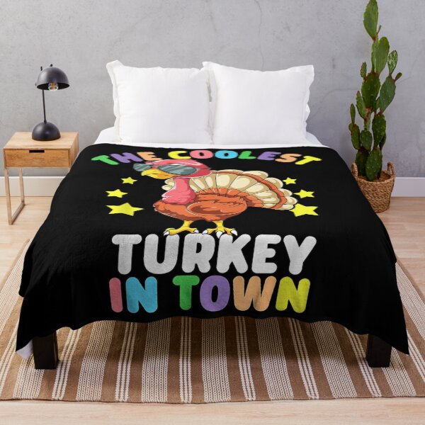 Item preview, The Coolest Turkey In Town Happy Thanksgiving Kids Boy Girl designed and sold by theresamorelli.