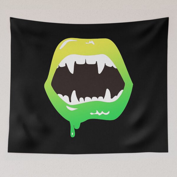 Item preview, Vampire Lips Vampire Teeth Vampire Bite Blood Kiss  designed and sold by MOP-tees.