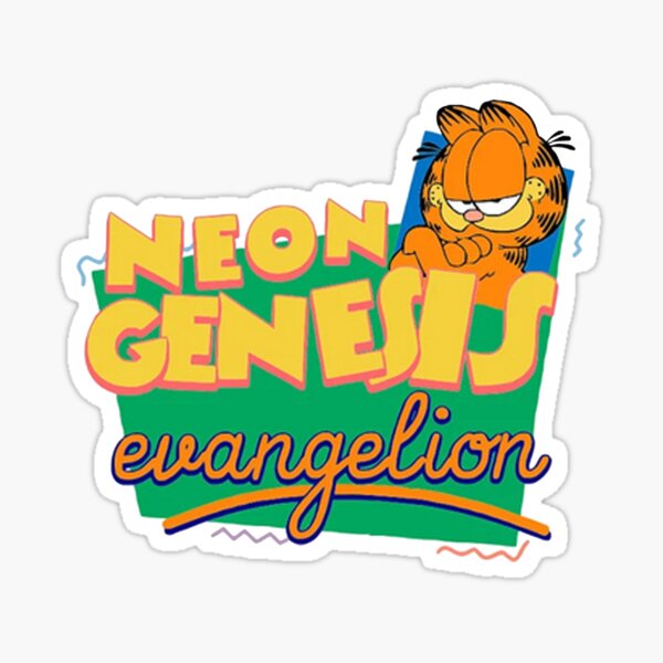 Vista previa del artículo con la obra «Meong Gemesis Evangelion», diseñado y vendido por Audreylewist.