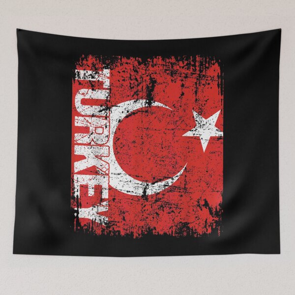 Item preview, TURKEY Flag Vintage Distressed TURKEY designed and sold by theresamorelli.