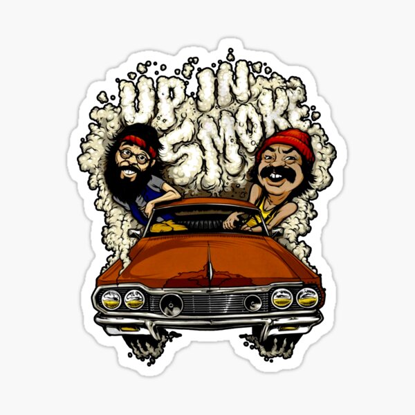 Up In Smoke Cheechs Arts Chongs Driving Car Sticker