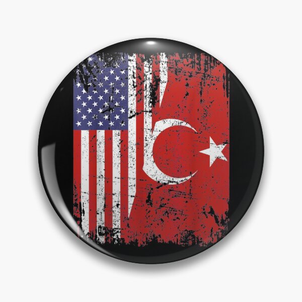 Item preview, TURKISH ROOTS Half American Flag USA TURKEY FLAG designed and sold by theresamorelli.
