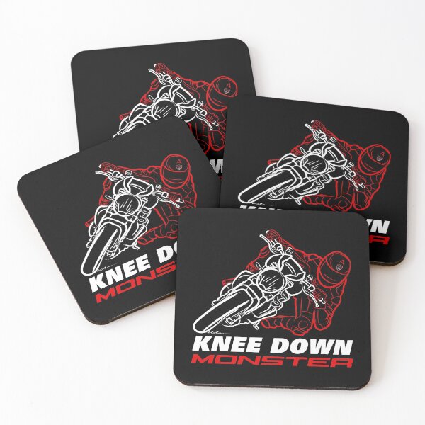 Item preview, Knee Down Monster for Monster Lovers - Dark Edition with Text - Biker Quotes designed and sold by etoide.