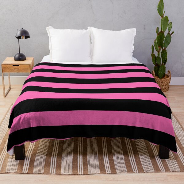 Item preview, Black and Hot Pink Horizontal Stripes designed and sold by starrylite.