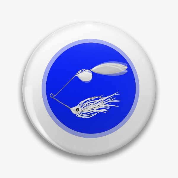 Item preview, White Spinner Bait Fishing Lure - Blue designed and sold by sd749.