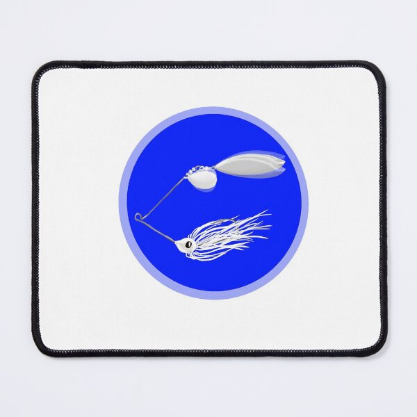 Item preview, White Spinner Bait Fishing Lure - Blue designed and sold by sd749.