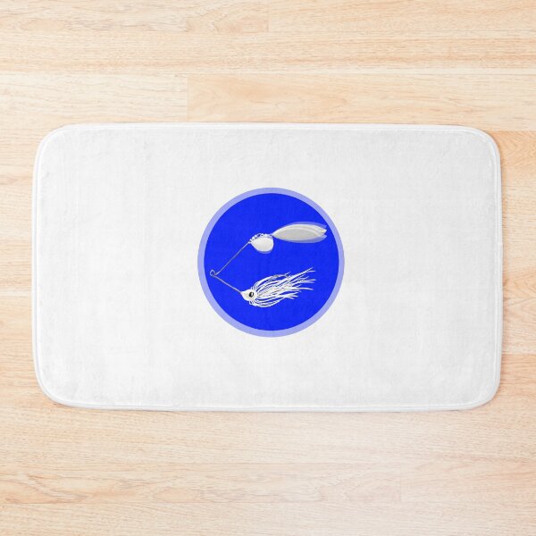 Item preview, White Spinner Bait Fishing Lure - Blue designed and sold by sd749.