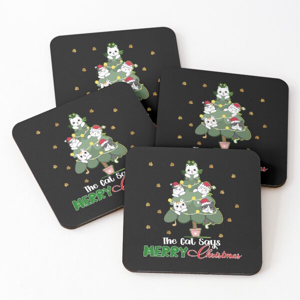 Item preview, Cat Lover The Cat Says Merry Christmas Meowy Holiday designed and sold by Nzgiftsandmore.