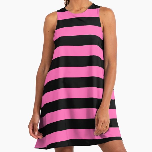 knee length dresses for ladies Nautical and Navy-Blue Horizontal Stripe Strapless Dress