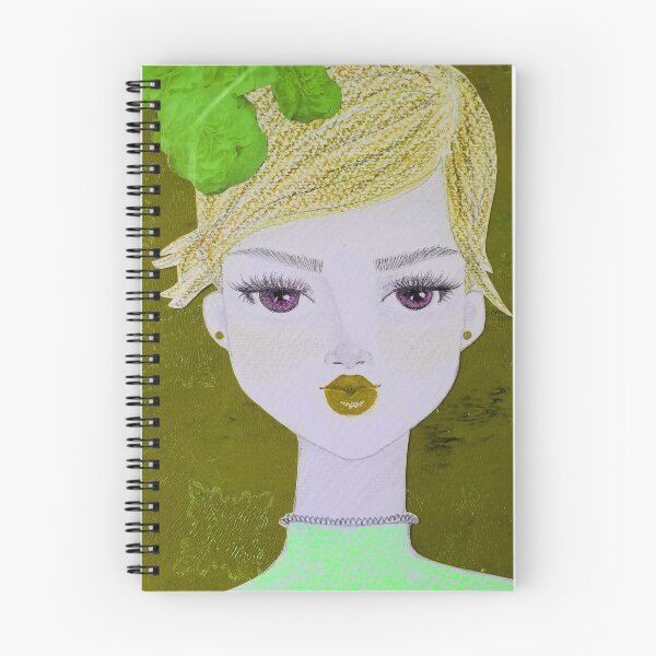 Item preview, "Boo to you too" beautiful female face drawing by CoolCleverCute (green) designed and sold by CoolCleverCute.