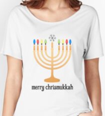 Camiseta ancha para mujer Merry Chrismukkah