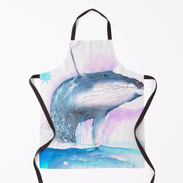 Artikelvorschau, Sea Life Buckelwal Aquarell Wandkunst für Wohnkultur entworfen und verkauft von Sophiberry X.