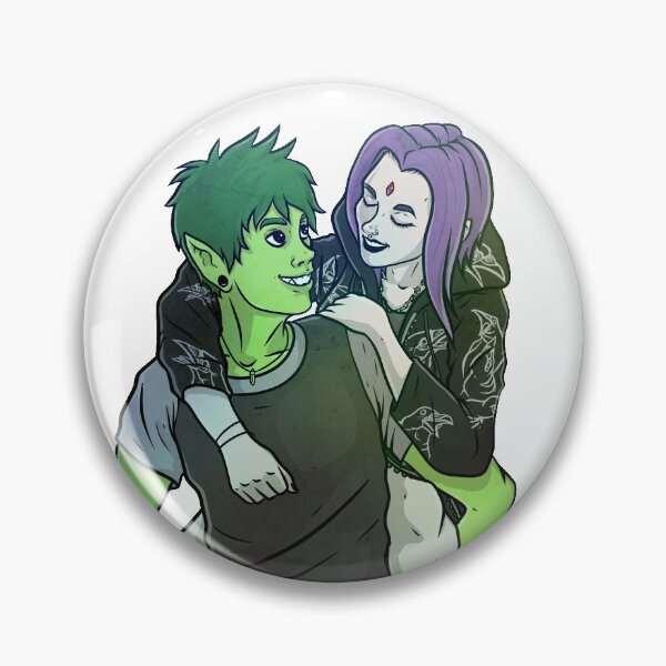 Item preview, Beast Boy and Raven  designed and sold by CryptidArt.