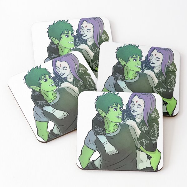 Item preview, Beast Boy and Raven  designed and sold by CryptidArt.