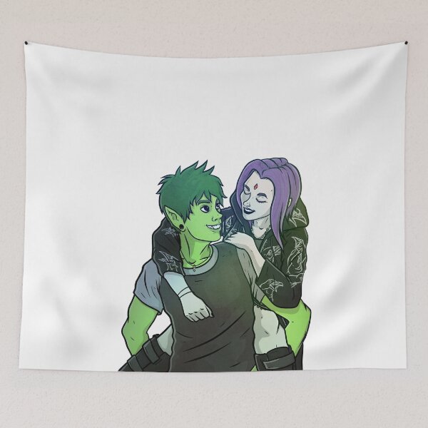 Item preview, Beast Boy and Raven  designed and sold by CryptidArt.