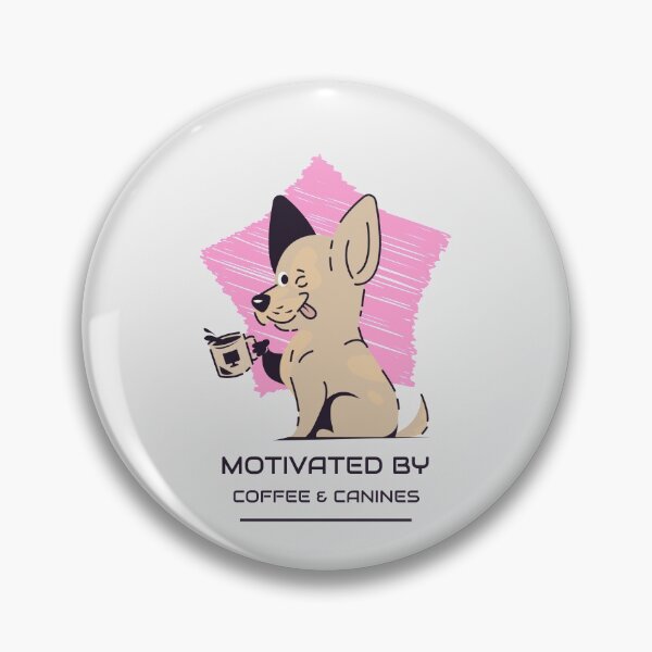 Item preview, Motivated By Coffee And Canines designed and sold by LKDesigns24.