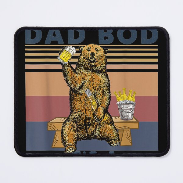 Item preview, Its Not A Dad Bod Its A Father Figure Bear Drinking Beer designed and sold by MuratshiMana.