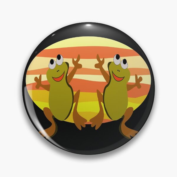 Item preview, Dancing Frogs Sticker designed and sold by blueocan.