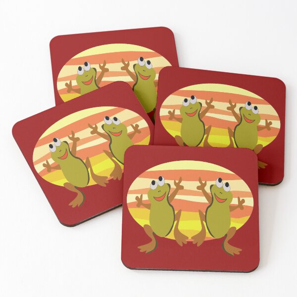Item preview, Dancing Frogs Sticker designed and sold by blueocan.