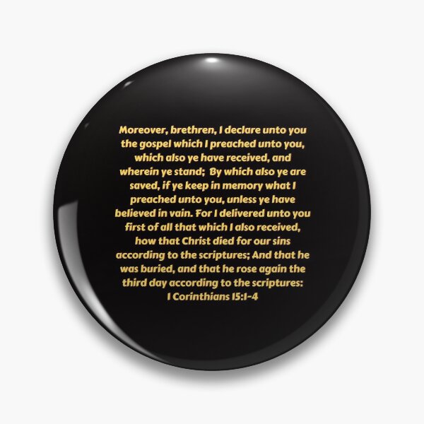 Item preview, Bible Verse 1 Corinthians 15:1-4 designed and sold by Prayingwarrior.