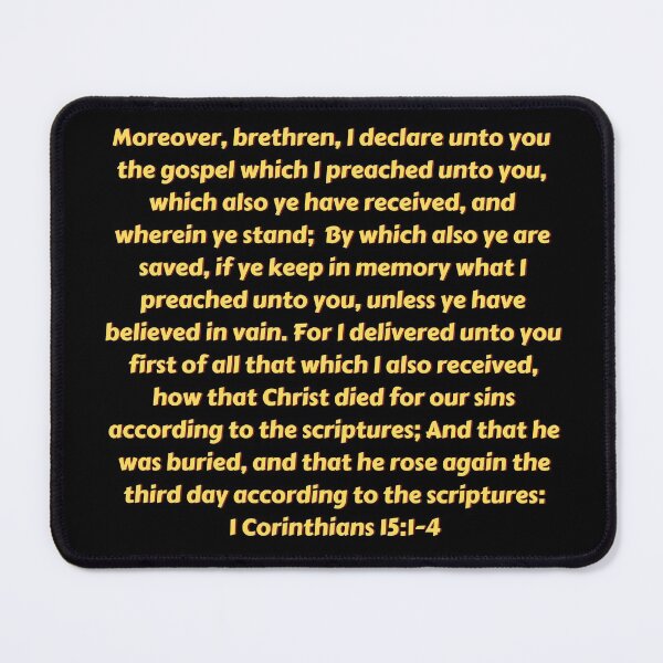 Item preview, Bible Verse 1 Corinthians 15:1-4 designed and sold by Prayingwarrior.