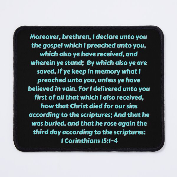 Item preview, Bible Verse 1 Corinthians 15:1-4 designed and sold by Prayingwarrior.