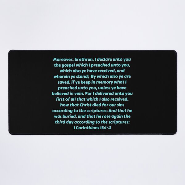 Item preview, Bible Verse 1 Corinthians 15:1-4 designed and sold by Prayingwarrior.