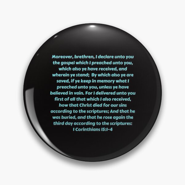 Item preview, Bible Verse 1 Corinthians 15:1-4 designed and sold by Prayingwarrior.