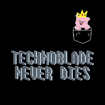 Technoblade Never Dies Cosplay Video Gamer Merch Sticker for Sale by  JustinshiMah