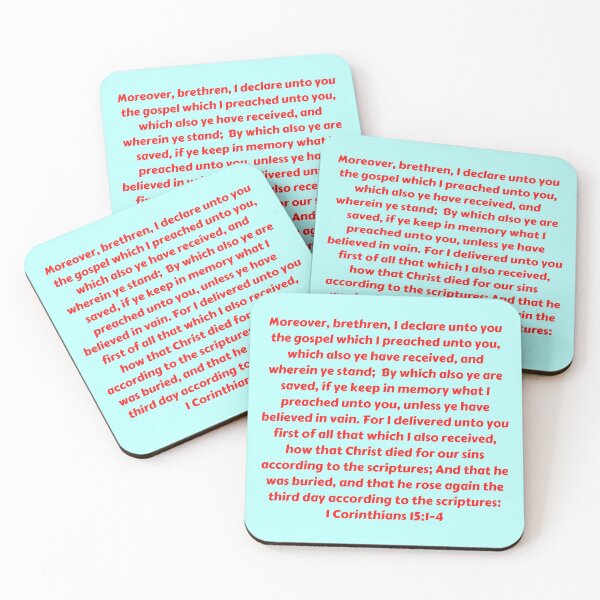 Item preview, Bible Verse 1 Corinthians 15:1-4 designed and sold by Prayingwarrior.