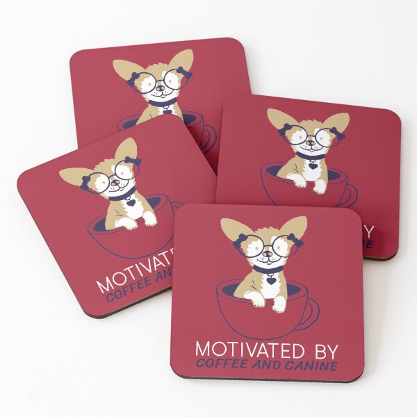 Item preview, Motivated By Coffee And Canines designed and sold by LKDesigns24.
