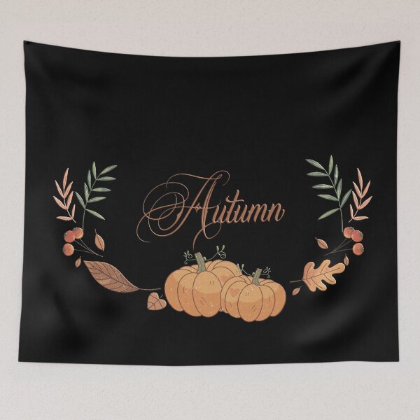 Item preview,  Autumn Pumpkin and Fall Leaves designed and sold by Trinket-Trickster.