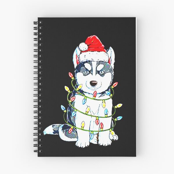 Aperçu de l'œuvre Arbre de Noël Père Noël Husky Sibérien créée et vendue par zackybearz.