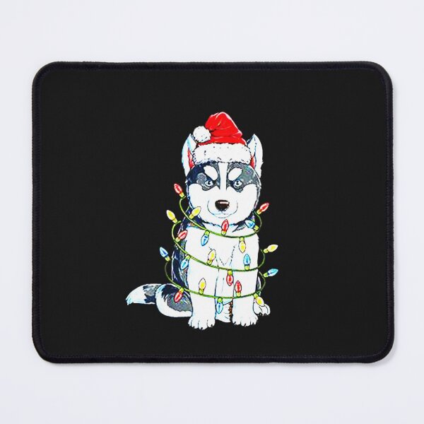 Item preview, Siberian Husky Santa Christmas Tree designed and sold by zackybearz.