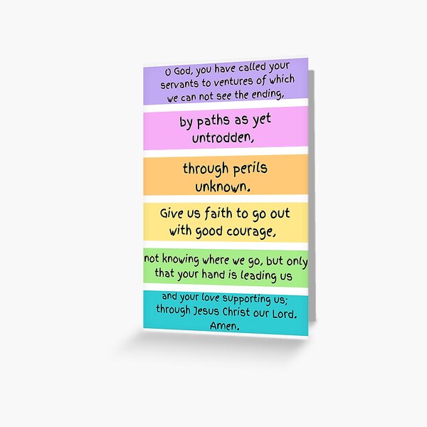 Item preview, Prayer of Good Courage  designed and sold by CheekyGrace.