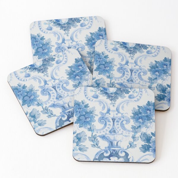 Item preview, Victorian Style Blue Floral Pattern designed and sold by YuviMK.