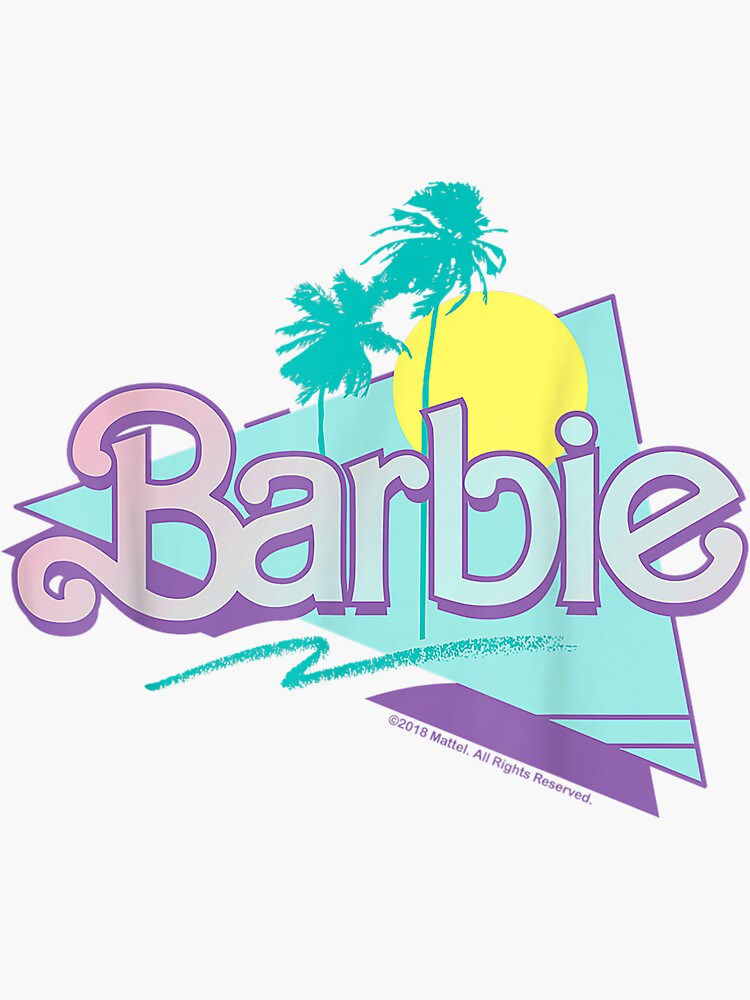 "Barbie 90S Barbie Logo" Sticker for Sale by MivaanshiAhe | Redbubble