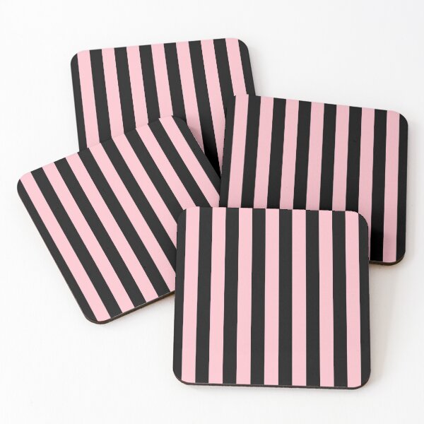 Artikelvorschau, Vertikale Streifen in Schwarz und Pink entworfen und verkauft von starrylite.