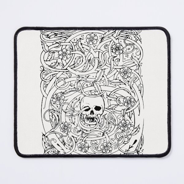 Item preview, Skull inside floral ornament designed and sold by Marker7.