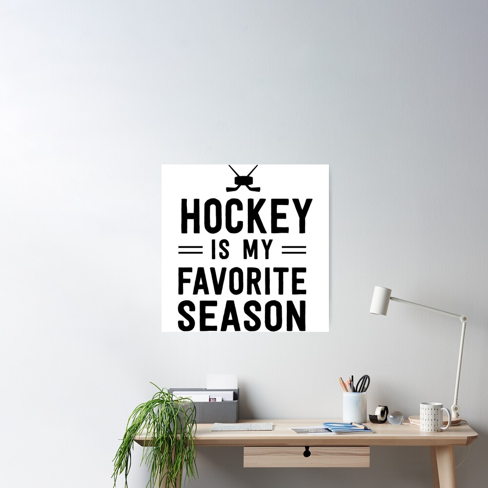 Hockey is my favorite season Throw Pillow for Sale by sportsfan