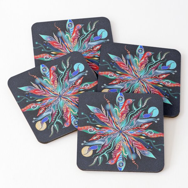 Item preview, Boho Feather Mandala designed and sold by LindsayCat.