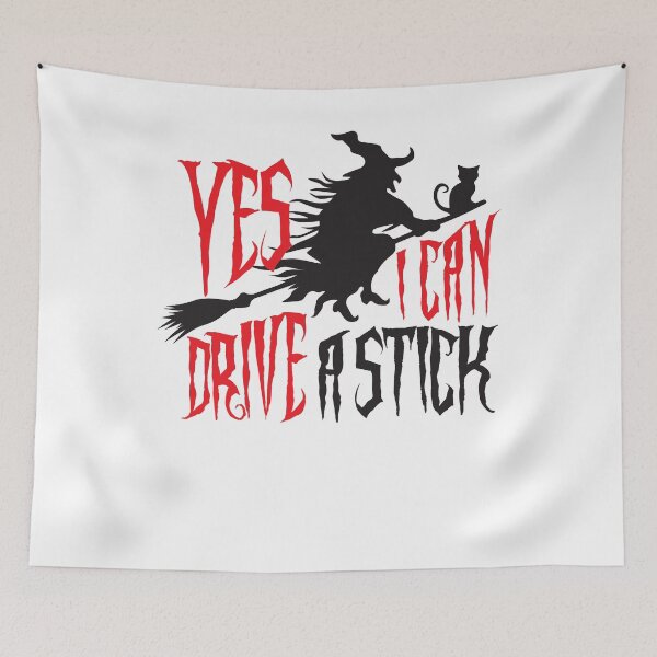 Item preview, Yes I Can Drive A Stick Frequent Flyer Witch Happy Halloween! designed and sold by Capiral Bucketlist.